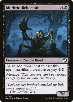 [MTG] Morkrut Behemoth (114) (MID) LP-HP - Image 1