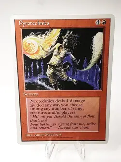 MTG - 4th Edition - Pyrotechnics - Uncommon - Near Mint - Image 1