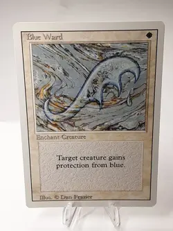 MTG - 3rd Edition - Revised - Blue Ward - Uncommon - LP+ NM - Image 1