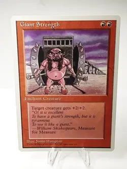 MTG - 4th Edition - Giant Strength - Common - Near Mint - Image 1