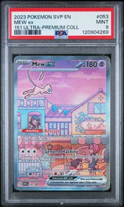 2023 Pokemon Mew ex Mint PSA 9 Ultra-Premium Collection Card - Image 1