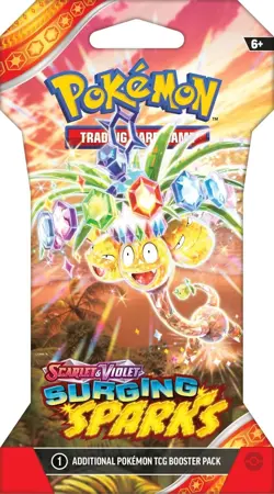 Pokemon TCG Surging Spark - Single Booster Pack - Pack Art May Vary - 10 Cards - Image 1
