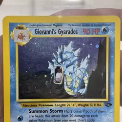 Pokemon Giovanni's Gyarados - 5/132 Gym Challenge Holo LP/NM Vintage Pokemon TCG - Image 3