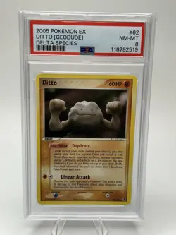 2005 Pokemon EX Ditto Geodude #62/113 EX Delta Species - Image 1