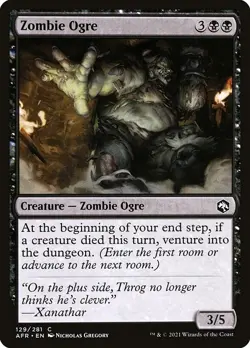 [MTG] Zombie Ogre (129) (AFR) LP-HP - Image 1