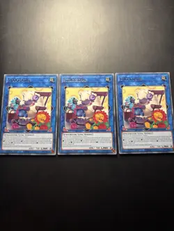 Yugioh! Playset 3x Strickschaf Rare - JUSH-DE048 1. Auflage - Deutsch - Image 1