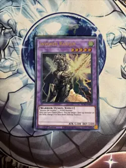 (YCL) Yugioh Invoked Raidjin BLAR-EN081 Ultra Rare 1st Ed VLP - Image 1