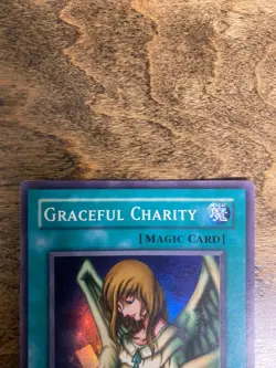 Yugioh Graceful Charity SDP-040 Unlimited Super Rare Holo - LP - Image 2
