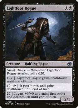 [MTG] Lightfoot Rogue (111) (AFR) LP-HP - Image 1