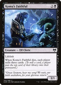 [MTG] Koma's Faithful (102) (KHM) LP-HP - Image 1