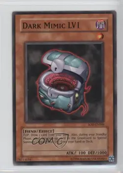 Dark Mimic LV1 Unlimited YuGiOh Soul of the Duelist #SOD-EN009 2004 - Image 1