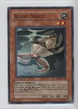 Silent Insect 1st Ed. YuGiOh Shadow of Infinity #SOI-EN020 2006 - Image 1