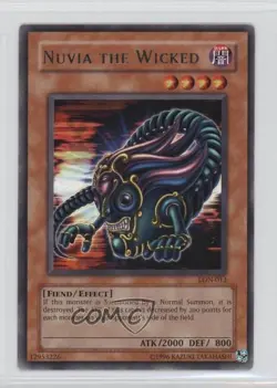 Nuvia the Wicked Unlimited YuGiOh Labyrinth of Nightmare #LON-013 2003 - Image 1