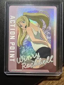 Union Arena Winry Rock Bell Ap Card UE09Bt/FMA-1-AP03 HOLO - Image 3