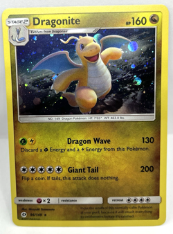 Dragonite - 96/149 Pokemon TCG Sun & Moon 2017 Cosmos Holo Rare Pokemon Card - Image 1