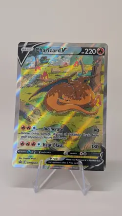 Pokemon TCG Charizard v SWSH260 Holo Rare Card Sword & Shield Promo - Image 1