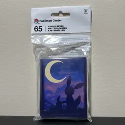 NEW - TCG Pokemon Center Exclusive Card Sleeves 65 Ct Eevee Umbreon Twilight - Image 1