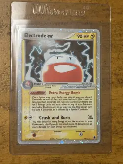 2004 Electrode ex #107/112 Holo EX Fire Red Leaf Green Pokemon TCG Card RARE - Image 1