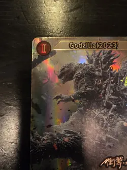 2023 Godzilla Card Game TCG ESD01-001++ SSSP Stamp Auto GODZILLA Only 100 Copies - Image 5