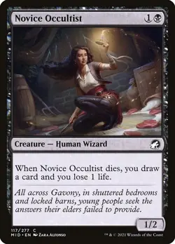 [MTG] Novice Occultist (117) (MID) LP-HP - Image 1