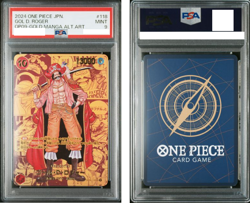 PSA 9 Gol D Roger OP09-118 Gold Manga Alt Art Comic Parallel ONE PIECE Card JPN - Image 1