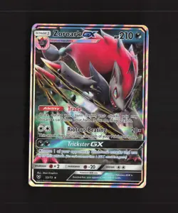 Zoroark GX 53/73 Shining Legends Ultra Rare Holo Pokemon Card LP - Image 1
