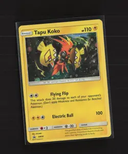Tapu Koko SM30 Black Star Promo Cosmos Holo Pokemon Card - Image 4