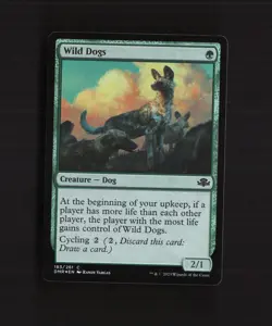 Wild Dogs 183/261 Dominaria Remastered FOIL Common MTG Card - Image 1