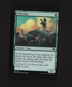 Wild Dogs 183/261 Dominaria Remastered FOIL Common MTG Card - Image 4