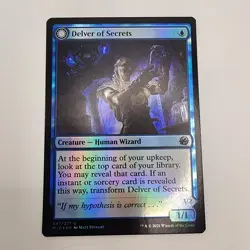 MTG - Delver of Secrets FOIL MID Innistrad: Midnight Hunt NM - Image 1