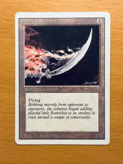 Dancing Scimitar Revised NM+ NEVER PLAYED MtG Magic: the Gathering FAST SHIPPING - Image 1