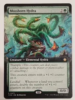 MTG Mossborn Hydra 471 Extended Art Regular Foundations FDN - Image 1