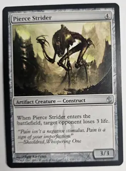 MTG Magic The Gathering Card Pierce StriderArtifact Creature Construct Mirrodin - Image 1