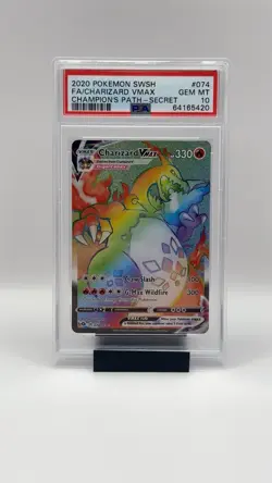 Pokemon Charizard VMAX Champions Path Secret Gem MT 10 Card - Image 1
