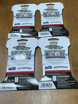 NEW -Pokemon TCG - Journey Together - 4 Sleeved Booster Packs - Complete Art Set - Image 3