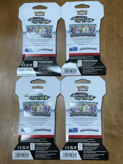 NEW -Pokemon TCG - Journey Together - 4 Sleeved Booster Packs - Complete Art Set - Image 4