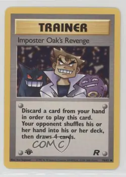 Imposter Oak's Revenge 1st Ed. Pokemon Team Rocket #76 2000 - Image 1