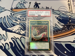 Yugioh Harpie's Feather Duster PSA 10 MAGO-EN042 1st Edition - Image 1