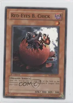 Red-Eyes B Chick 1st Ed. YuGiOh Soul of the Duelist #SOD-EN017 2004 - Image 1