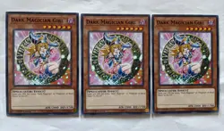 3X Yugioh Dark Magician Girl Common LED6-EN000 1st Ed LP - Image 1