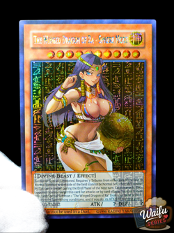 Yugioh The Winged Dragon of Ra - Sphere Mode Waifu Alt Art Secret Rare Custom - Image 1