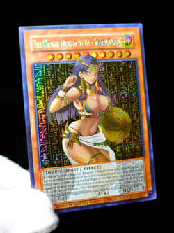 Yugioh The Winged Dragon of Ra - Sphere Mode Waifu Alt Art Secret Rare Custom - Image 4