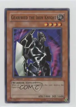 Gearfried the Iron Knight 1st Ed. YuGiOh Warrior's Triumph Structure Deck 2005 - Image 1