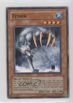 Fenrir 1st Ed. YuGiOh Fury From the Deep Structure Deck #SD4-EN008 2005 - Image 1