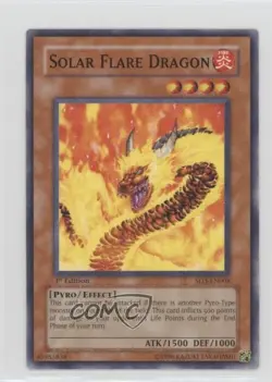 Solar Flare Dragon 1st Ed. YuGiOh Blaze of Destruction Structure Deck #SD3-EN008 - Image 1