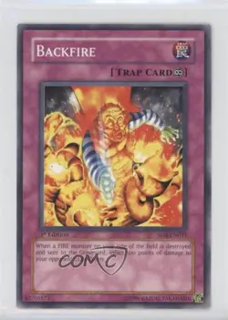 Backfire 1st Ed. YuGiOh Blaze of Destruction Structure Deck #SD3-EN031 2005 - Image 1