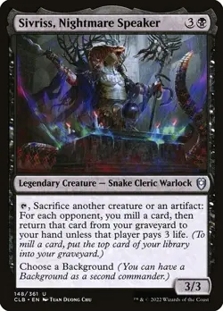 [MTG] Sivriss, Nightmare Speaker (148) (CLB) LP-HP - Image 1