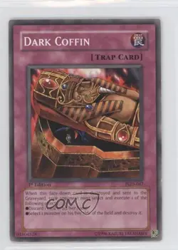 Dark Coffin 1st Ed. YuGiOh Pharaonic Guardian #PGD-047 2003 - Image 1