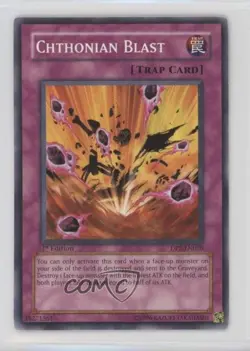 Chthonian Blast 1st Ed. YuGiOh Chazz Princeton Duelist Pack #DP2-EN028 2006 - Image 1
