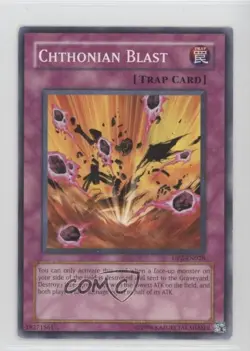 Chthonian Blast Unlimited YuGiOh Chazz Princeton Duelist Pack #DP2-EN028 2006 - Image 1